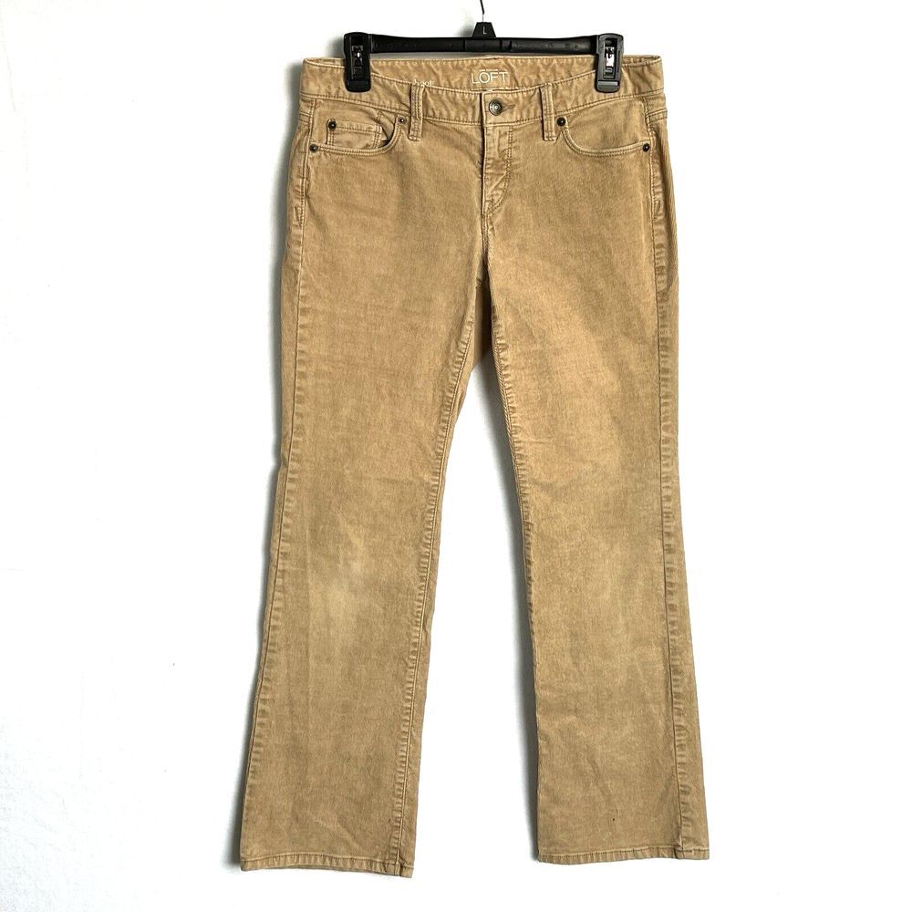 LOFT Women's Boot Cut Jeans in Tan